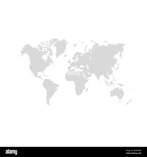 world map isolated on white background stock vector stock vector image and art alamy