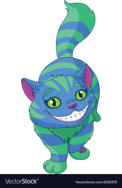 Walking Cheshire Cat Royalty Free Vector Image