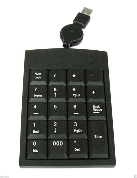 Cablevantage Usb 19 Keys Numeric Number Num Pad Keypad Keyboard For