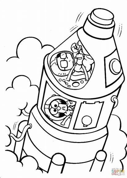 Coloring Pages Muppet Babies Drawing Space Printable