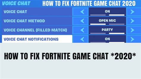 There has been a hue and cry for a epic games is still trying to fix this problem that's causing continual trouble to the gamers. Fortnite game chat not working *FIX* HOW TO FIX FORTNITE ...