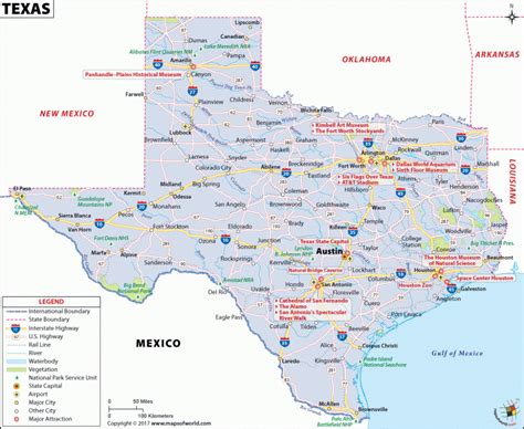 Printable Map Of Texas With Major Cities Printable Maps Online