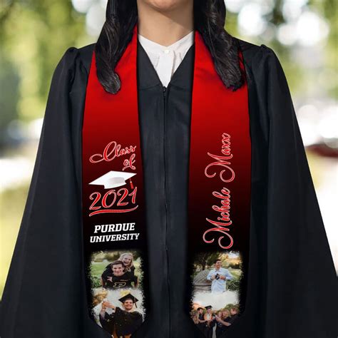Personalized Senior Class Of 2022 Graduation Stole Custom Photo