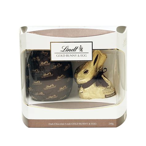 Lindt Gold Bunny And Egg Dark T Box 240g Premium Chocolate