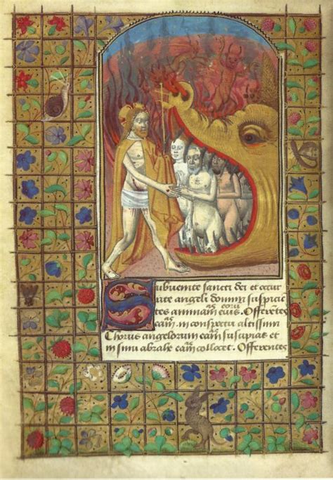 The Harrowing Of Hell French Book Of Hours 15th Century Medieval Art