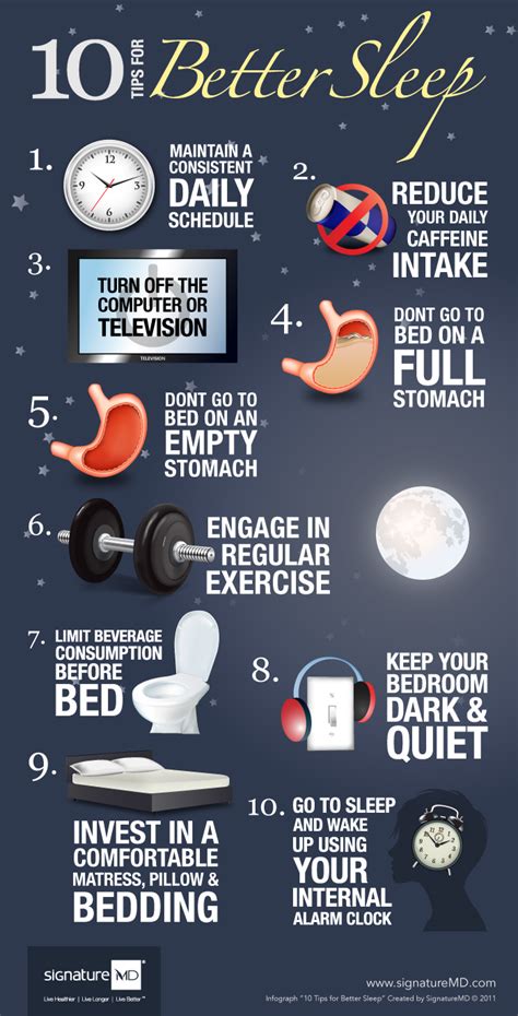 Tips To Help You Sleep Better Signaturemd