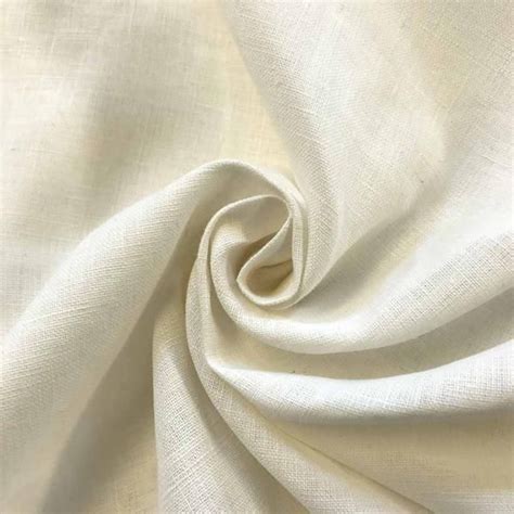 Ivory Linen Fabric By The Yard Belgian Linen Upholstery Fabric