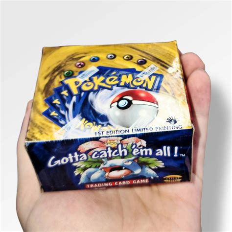 Mini Pokémon 1st Edition Shadowless Base Set Booster Box W3 Packs