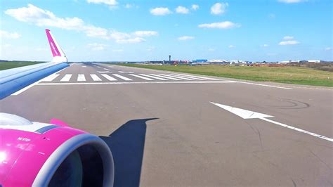 Wizz Air Airbus A321neo Ha Lva Take Off At London Luton Airport Youtube