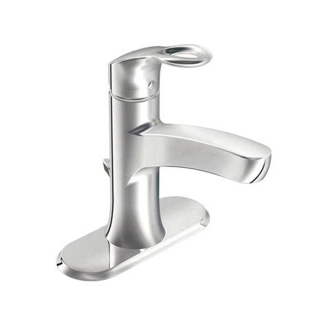 Moen originated the single handle faucet in 1937. MOEN Kleo Single Hole Single-Handle Mid-Arc Bathroom ...