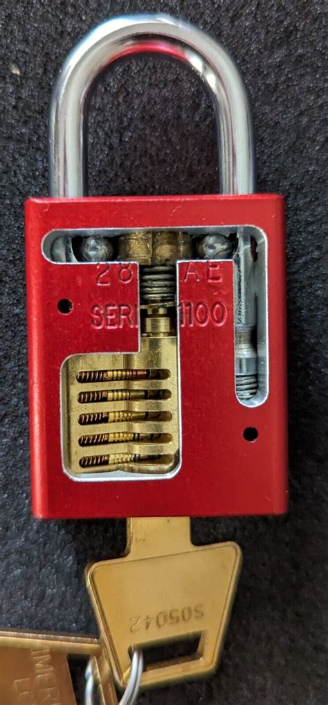 American Lock 1100 Cutaway Cutout Lock Practice Padlock For Locksport