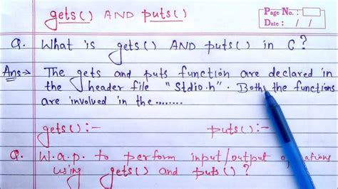 gets and puts function in c programming | use of puts() and gets() in c ...