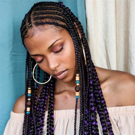 Ghana braids are an african style of protective crownrow braids that go straight back. 21 Stunning Photos Of The Fulani Braids Blac Chyna's Ex's ...