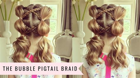 The Bubble Pigtail Braid By Sweethearts Hair Youtube