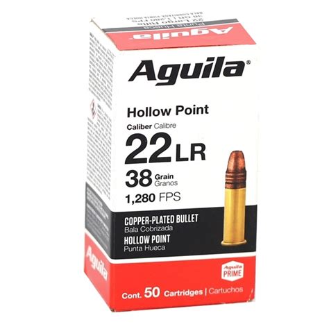 Aguila Superextra 22 Long Rifle 38 Grain High Velocity Hollow Point