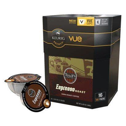 Keurig wanted to roll the defining features of the vue series — larger serving sizes and additional controls/functionality — into the keurig 2.0 series with pod scanning. 96ct - V Cups Tully's Espresso Roast Coffee for Keurig Vue ...