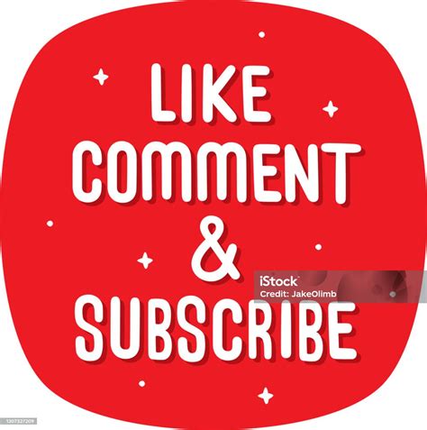 Like Comment And Subscribe Doodle Stock Illustration Download Image