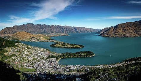 Lake Wakatipu Pano Queenstown New Zealand Photograph By Jon Berghoff