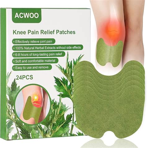 Acwoo Knee Pain Relief Patch 24pcs Knee Patches Pain Relief Plaster