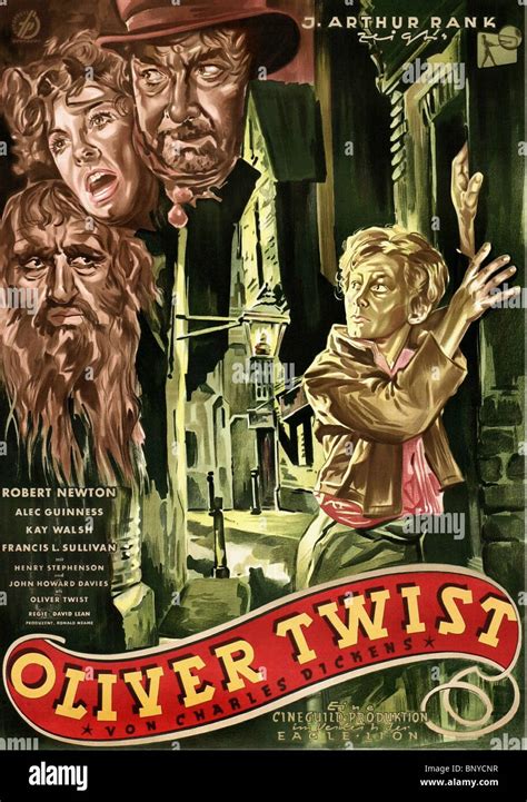 Film Poster Oliver Twist 1948 Stock Photo Alamy