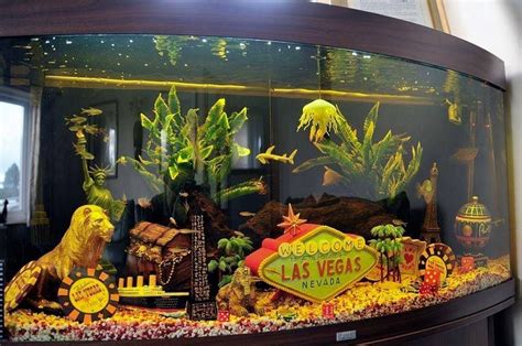 Very Cool Vegas Theme Aquarium Viva Las Vegas Fish Tank Themes