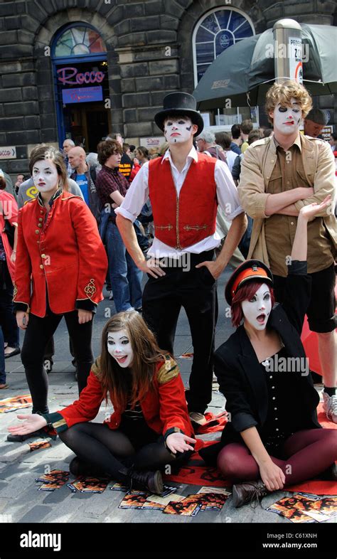 Edinburgh Festival Fringe Scotland Cast Members Promoting Their