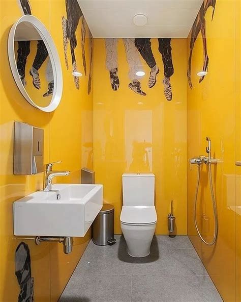 55 Small Yellow Bathroom Decorating Ideas 55 Home Design Ideas