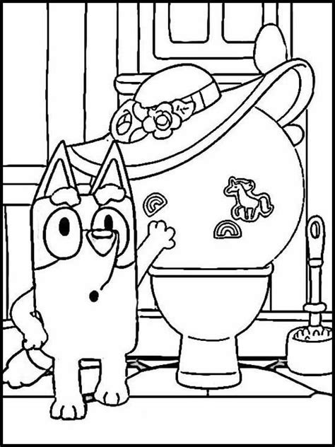 Bingo is bluey's little sister, she's four years old. Free Coloring Pages Bluey | Free coloring pages, Coloring ...