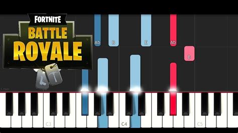 Fortnite Battle Royale Menu Theme Piano Tutorial Youtube