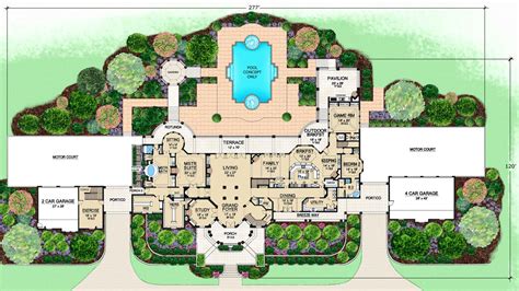 Florida Mediterranean Style House Plans Modern Plan Story