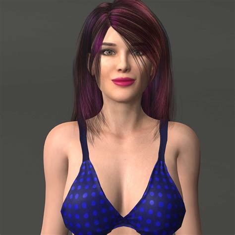 Beautiful Bikini Female Rigged 3D Model TurboSquid 1657876