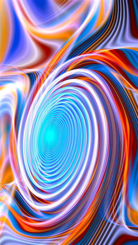 Download 2160x3840 Wallpaper Vortex Colorful Spiral Abstraction