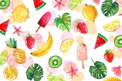 Summer Watercolor Images Free Vectors Stock Photos And Psd