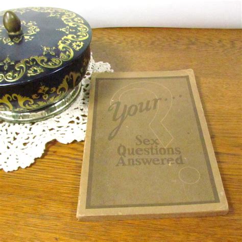 Your Sex Questions Answered Vintage Book C1934 Attic And Barn Treasures