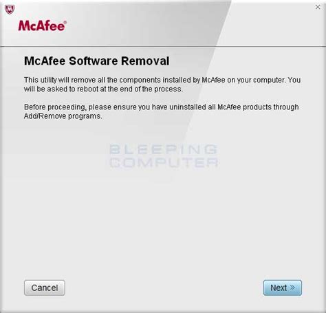 Download Mcafee Consumer Products Removal Tool