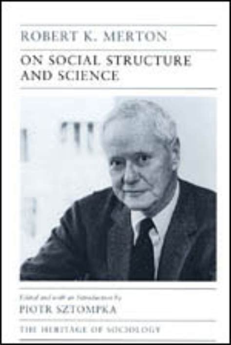 On Social Structure And Science Merton Sztompka