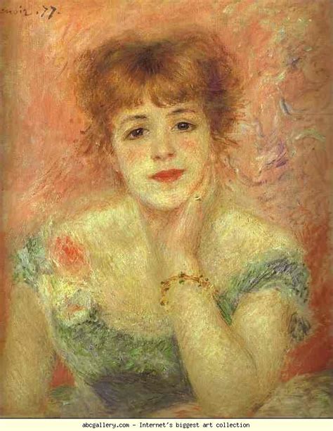 Pierre Auguste Renoir Portrait Of The Actress Jeanne Samary Renoir