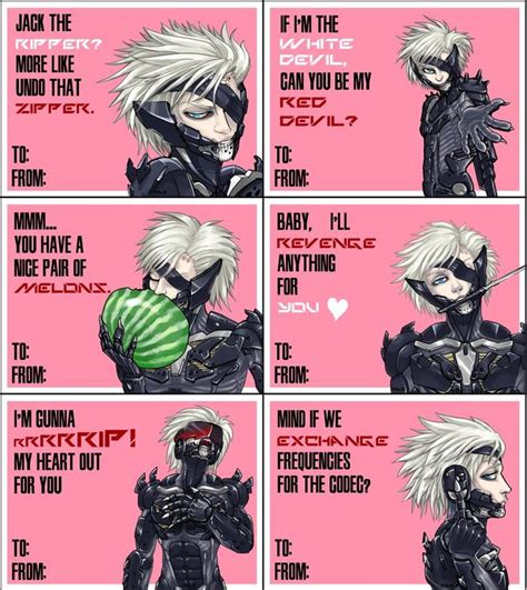 Metal Gear Risings Raiden Valentines Day Cards Video
