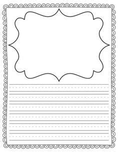 We made this collection of free printable primary writing paper so that you would have an easy way to print out copies for your kids and have them. Huge packet of writing templates! (with and without handwriting lines!) | Primary writing ...