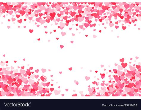 Pink Red Valentines Days Hearts Background Vector Image
