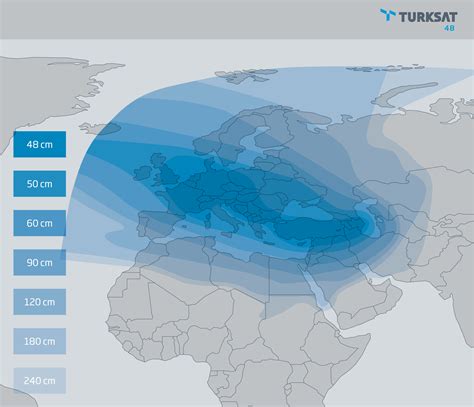 Coverage Maps Turksat B East Coverage Maps Satellite Turksat
