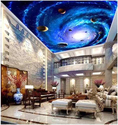 Custom Photo 3d Ceiling Murals Wallpaper Star Of The Milky Way Galaxy