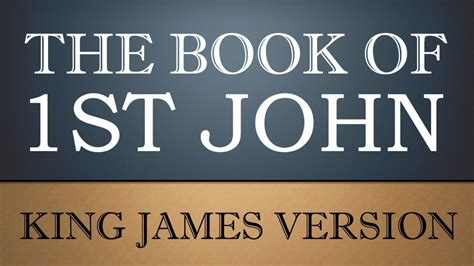 The book of first corinthians kjv. First Epistle of John - Chapter 2 - KJV Audio Bible - YouTube
