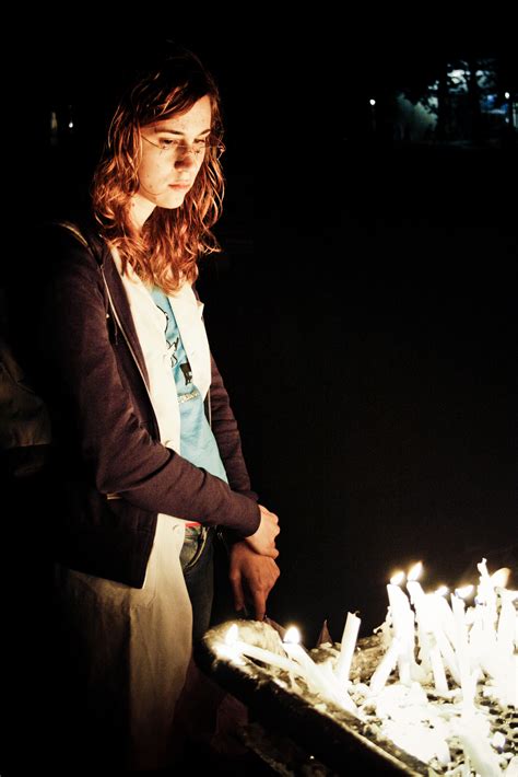 Free Photo Girl Lighting Candle Burning Woman Thinking Free
