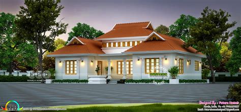 1250 Sq Ft Outstanding Traditional Kerala Home Kerala Home Design And