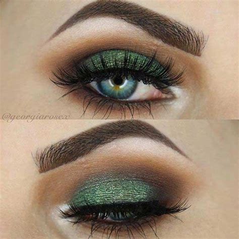 Emerald Smokey Eye For Christmas Glam Makeup Skin Makeup Eyeshadow