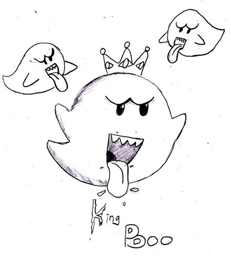Funny dragon ball z coloring page for kids : King Boo Drawing at GetDrawings | Free download