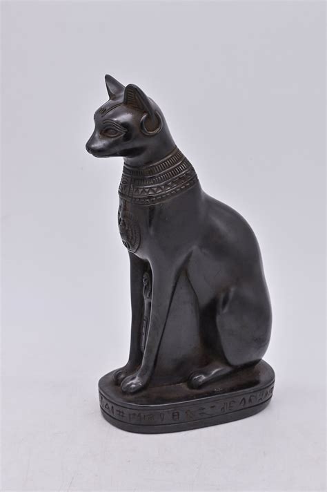Egyptian Goddess Bastet Cat Statue Made In Egypt Etsy
