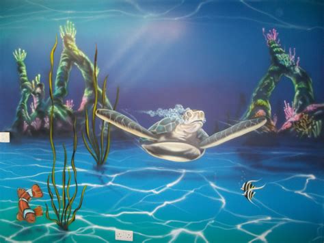 Under The Sea Mural For Kidz World St Austel Sea Murals Mural Under