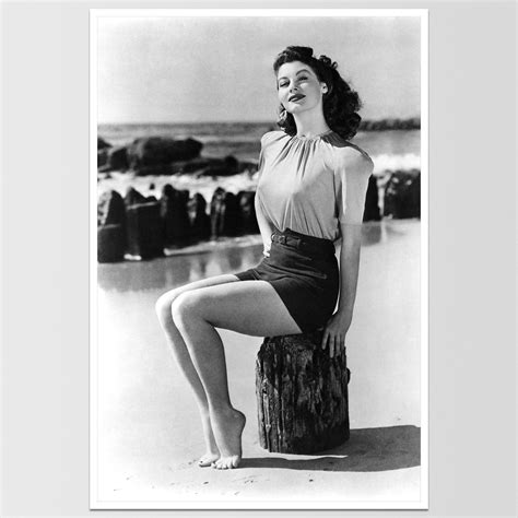 Ava Gardner On Beach Print 12x18 Remastered Ava Gardner Beach